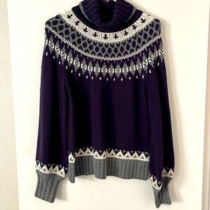 Purple Ski Sweater - Medium